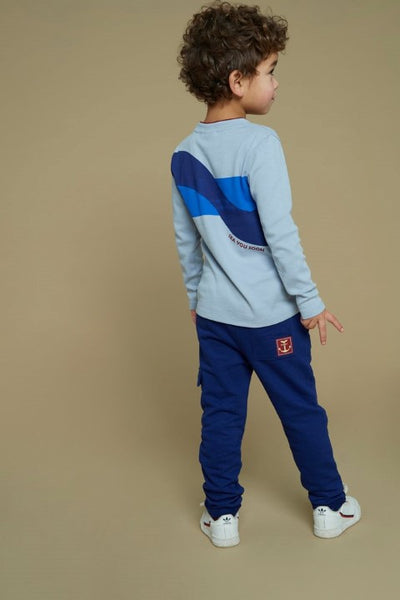 Sturdy w25 Longsleeve - Waves and Whales Blauw 71600638 W25S3