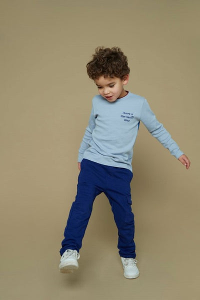 Sturdy w25 Longsleeve - Waves and Whales Blauw 71600638 W25S3