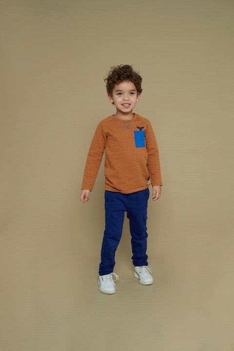 Sturdy w25 Longsleeve - Waves and Whales Hazelnoot 71600640 W25S3