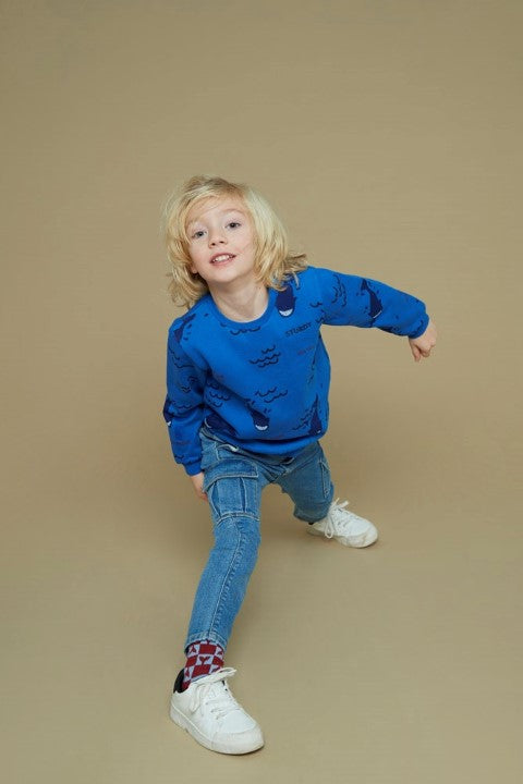 Sturdy w25 Cargo broek denim - Winter Denims m.Blauw denim 72200253 W25S4