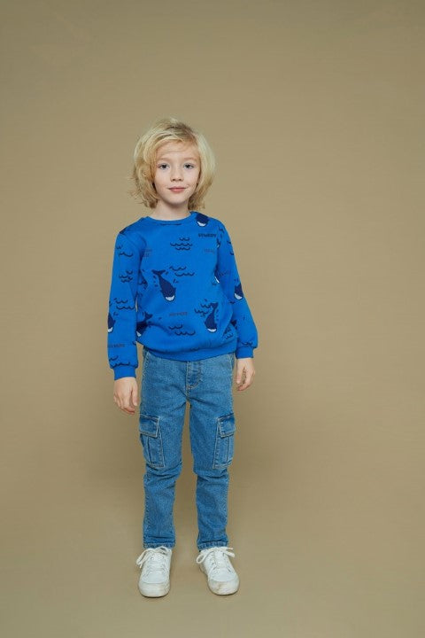 Sturdy w25 Cargo broek denim - Winter Denims m.Blauw denim 72200253 W25S4