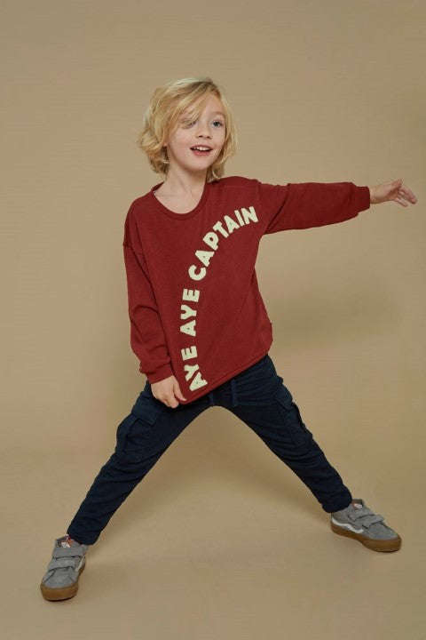 Sturdy w25 Sweater - Waves and Whales Bordeaux 71600647 W25S3
