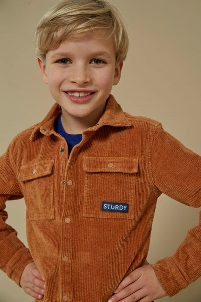 Sturdy w25 Overhemd corduroy - Waves and Whales Hazelnoot 72300053 W25S3