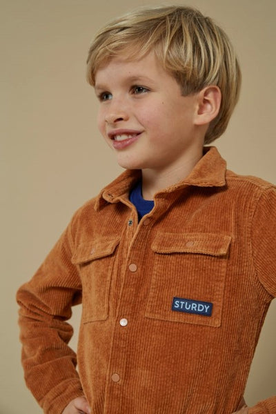 Sturdy w25 Overhemd corduroy - Waves and Whales Hazelnoot 72300053 W25S3