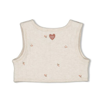 Feetje w24 Gilet AOP - Little Rosebud Offwhite melange W2415 51200023 610