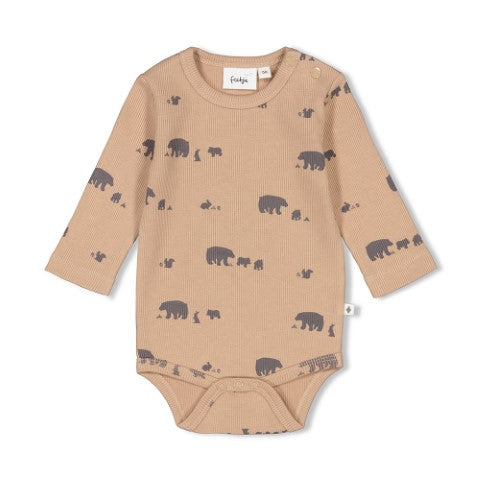 Feetje w24 Romper AOP - Into The Forest Hazelnoot W2416 50200220 440