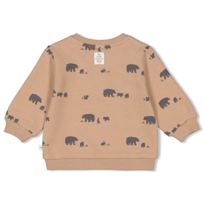 Feetje w24 Sweater AOP - Into The Forest Hazelnoot W2416 51602388 440