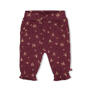 Feetje w24 Broek AOP - Blooming Meadow Wijn melange W2417 52202209 120