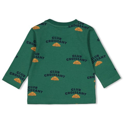 Feetje w24 Longsleeve AOP - Club Croissant Groen W2420 51602415 300