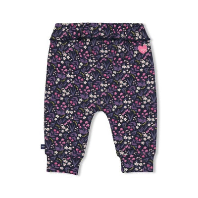 Feetje w24 Broek AOP - Midnight Flowers Marine W2421 52202227 010