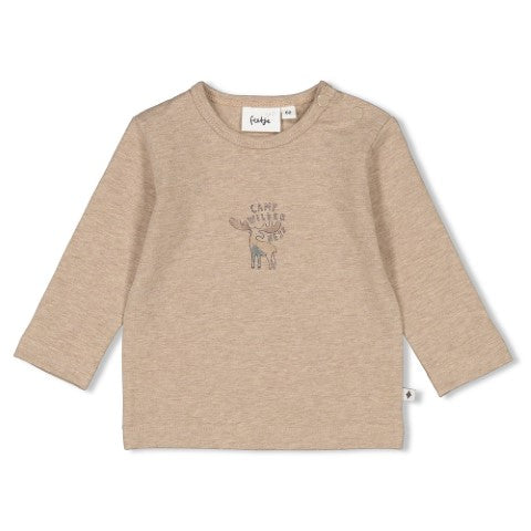 Feetje w24 Longsleeve - Camp Wilderness Taupe melange W2422 51602400 730