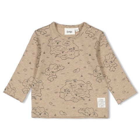 Feetje w24 Longsleeve AOP - Camp Wilderness Taupe melange W2422 51602402 730