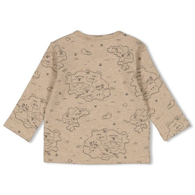 Feetje w24 Longsleeve AOP - Camp Wilderness Taupe melange W2422 51602402 730