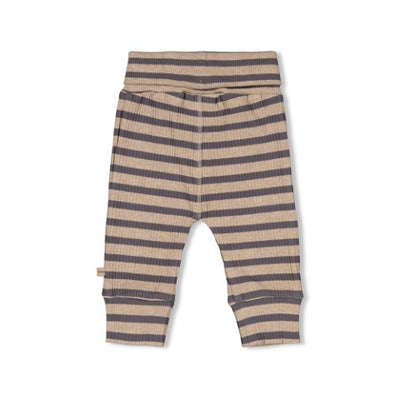 Feetje w24 Broek rib met streep - Camp Wilderness Taupe melange W2422 52202223 730