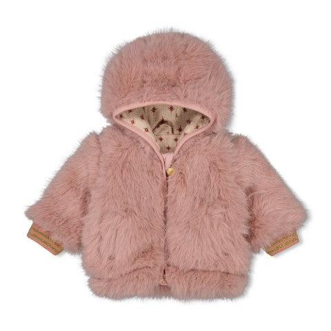 Feetje w24 Fake Fur jasje - Winter Nomad Terra Pink W2429 51800342 186