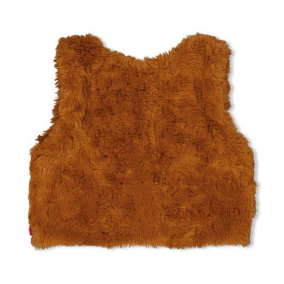 Feetje w24 Teddy gilet - Forest Fancy Bruin W2437 51200030 400