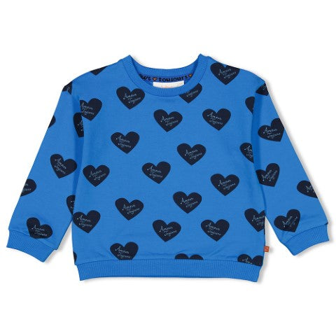 Jubel w24 Sweater AOP - Amour Toujours Blauw W24J1 91600414 015