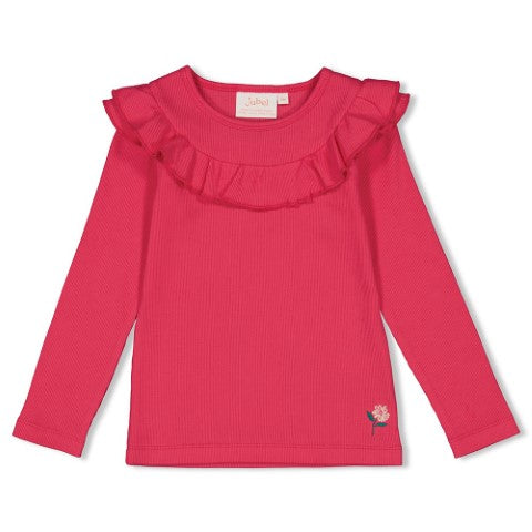 Jubel w24 Longsleeve ruches - Girls Club Roze W24J2 91600395 150