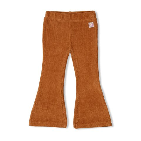 Jubel w24 Flared broek velours rib - Forest Fancy Bruin W24J3 92200452 400