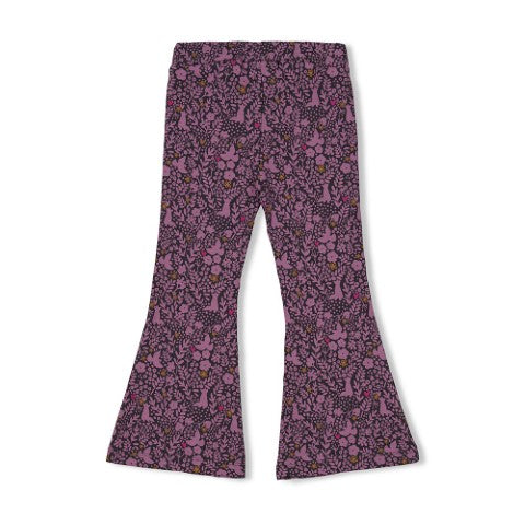 Jubel w24 Flared broek AOP - Forest Fancy Antraciet W24J3 92200456 750