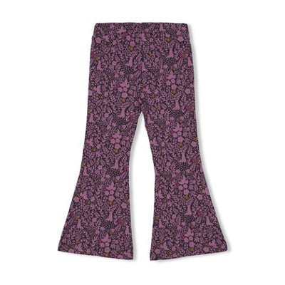 Jubel w24 Flared broek AOP - Forest Fancy Antraciet W24J3 92200456 750