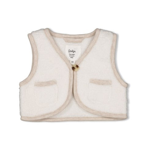 Feetje W25  W2510 Teddy gilet - Dear Autumn Offwhite 51200035