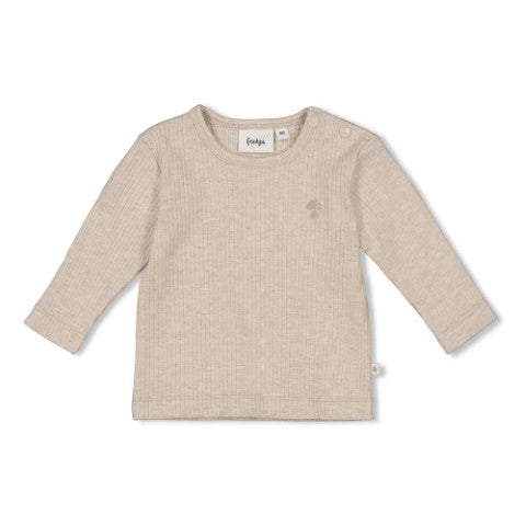 Feetje W25  W2510 Longsleeve rib - Dear Autumn Taupe melange 51602564