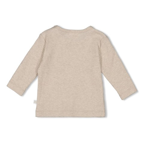 Feetje W25  W2510 Longsleeve rib - Dear Autumn Taupe melange 51602564
