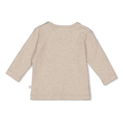 Feetje W25  W2510 Longsleeve rib - Dear Autumn Taupe melange 51602564