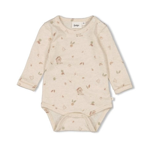 Feetje W25  W2511 Romper AOP - Fall Favorites Offwhite melange 50200251
