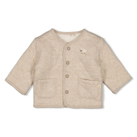 Feetje W25  W2512 Omkeerbaar jasje - Sleepy Sheepy Taupe melange 51300526