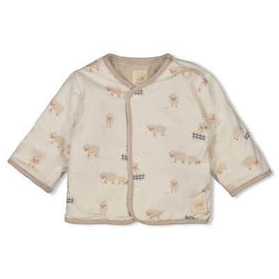 Feetje W25  W2512 Omkeerbaar jasje - Sleepy Sheepy Taupe melange 51300526