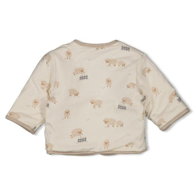 Feetje W25  W2512 Omkeerbaar jasje - Sleepy Sheepy Taupe melange 51300526