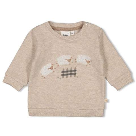 Feetje W25  W2512 Sweater - Sleepy Sheepy Taupe melange 51602569