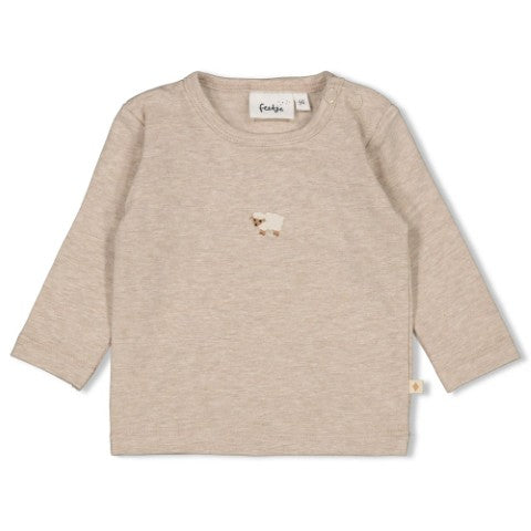Feetje W25  W2512 Longsleeve - Sleepy Sheepy Taupe melange 51602680