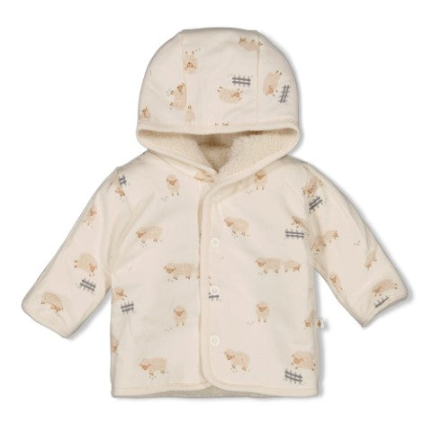 Feetje W25  W2512 Omkeerbaar teddy jasje met capuchon - Sleepy Sheepy Creme 51800350