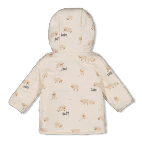 Feetje W25  W2512 Omkeerbaar teddy jasje met capuchon - Sleepy Sheepy Creme 51800350