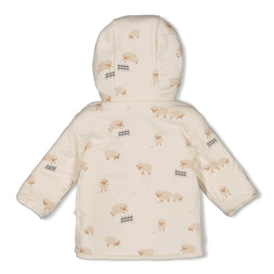 Feetje W25  W2512 Omkeerbaar teddy jasje met capuchon - Sleepy Sheepy Creme 51800350