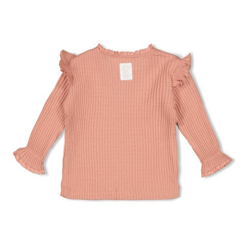 Feetje W25  W2515 Longsleeve ajour rib - Morning Sun Roze 51602596