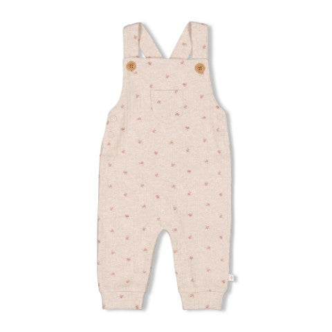 Feetje W25  W2515 Tuinbroek rib AOP - Morning Sun Taupe melange 52000130