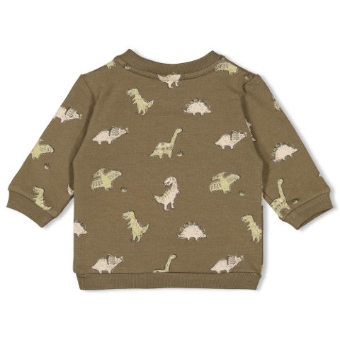 Feetje W25  W2516 Sweater AOP - Rawrsome Olijf 51602614
