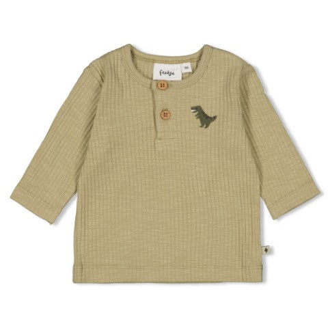 Feetje W25  W2516 Longsleeve rib - Rawrsome Groen 51602615