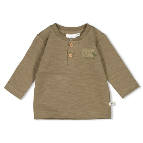 Feetje W25  W2516 Longsleeve - Rawrsome Olijf 51602617