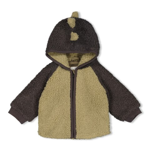Feetje W25  W2516 Bouclé jasje met capuchon - Rawrsome Groen 51800354