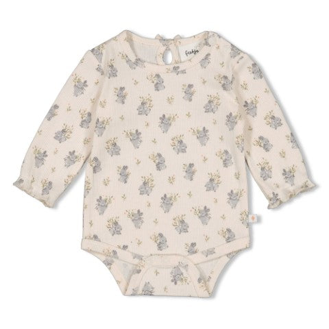 Feetje W25  W2517 Romper rib AOP - Fields of Green Offwhite 50200241