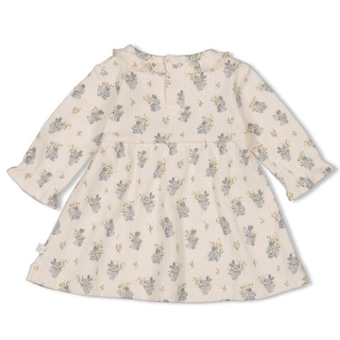 Feetje W25  W2517 Jurk rib AOP - Fields of Green Offwhite 51400553