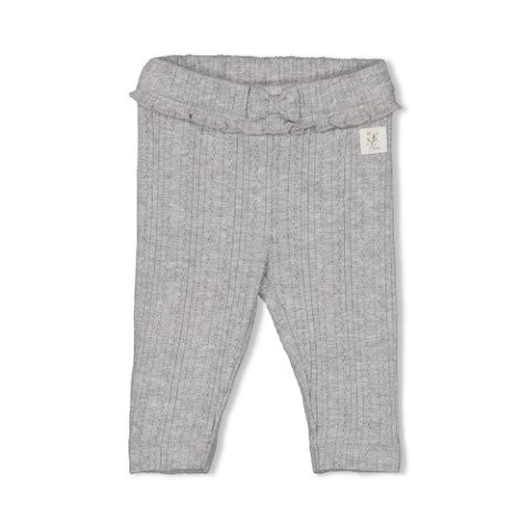 Feetje W25  W2517 Legging ajour rib - Fields of Green Grijs melange 52202364