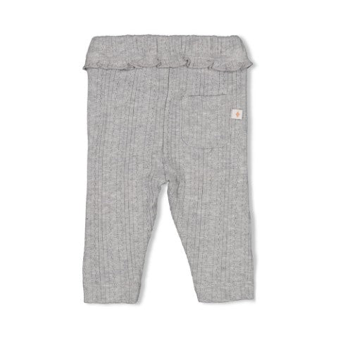 Feetje W25  W2517 Legging ajour rib - Fields of Green Grijs melange 52202364