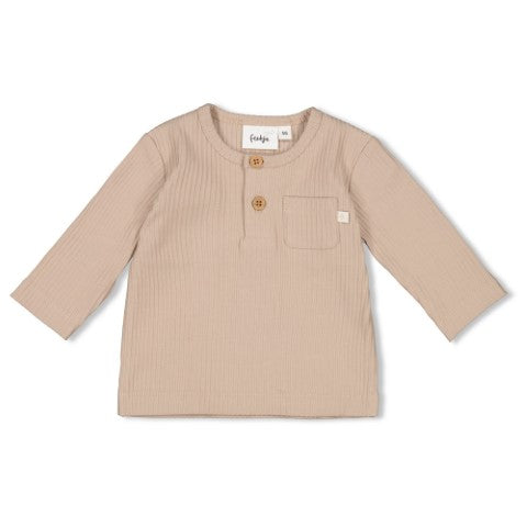Feetje W25  W2518 Longsleeve rib - Narwal Taupe 51602588