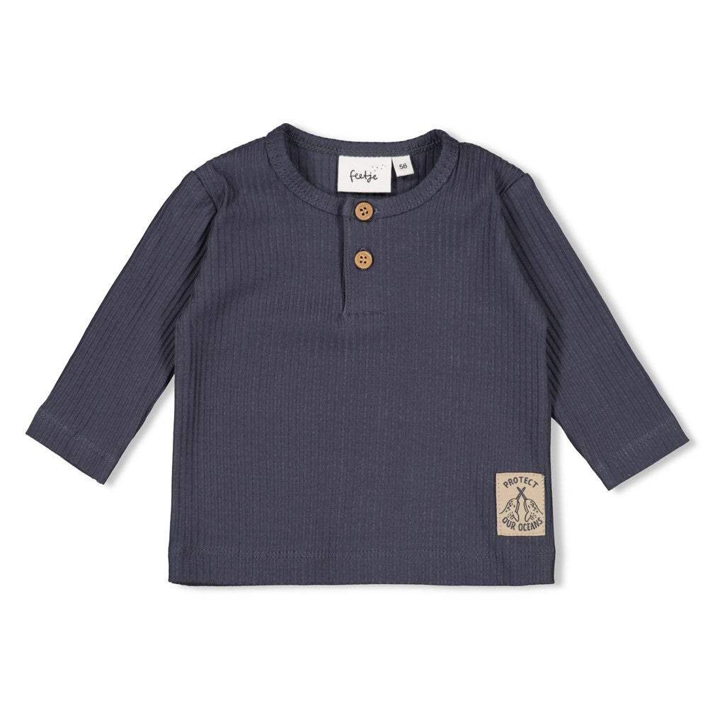 Feetje W25  W2518 Longsleeve rib - Narwal Blauwgrijs 51602592